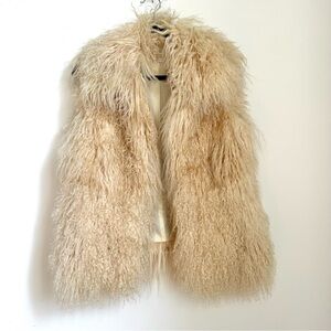 Vintage Mongolian Fur Shearling Vest MICHAEL Michael Kors